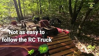 Lloyd's Hidden RC Track In The Woods Somewhere in Tennessee #rctrucks #obstacles #djiavata