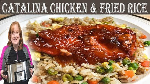 CROCKPOT CATALINA SWEET & TANGY CHICKEN RECIPE | Fried Rice A Perfect Side Dish