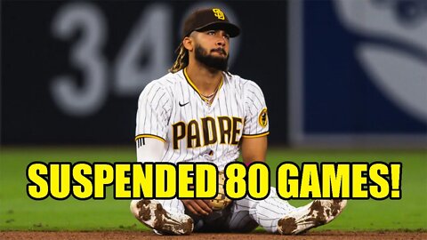 MLB SUSPENDS Padres SUPERSTAR Fernando Tatis Jr 80 games for PED's! He is DONE for the season!