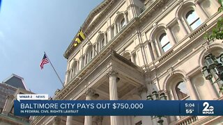 Baltimore City pays out $750,000 in federal civil rights lawsuit