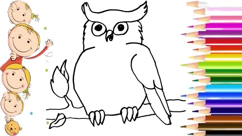 How to draw an owl 🦉/ Very easy / for kids /step by step