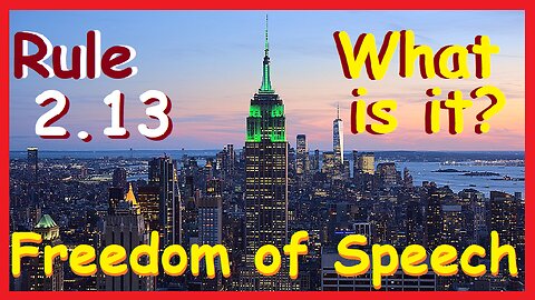 👉 Leave New York Now 👉 What is Rule 2.13 New York 👉FREEDOM OF SPEECH #Rule2.13 #NYC #NewYorkCity #NY