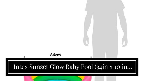 Intex Sunset Glow Baby Pool (34in x 10 in), Beige