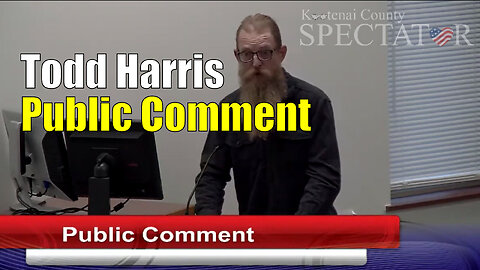 Todd Harris Public Comment About Indoctrination