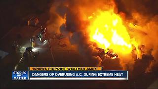Dangers of overusing A.C. during extreme heat