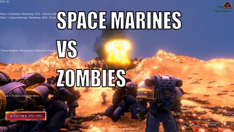 Warhammer 40k Space Marines vs Zombies UEBS Ultimate Epic Battle Simulator