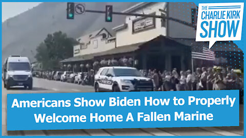 Americans Show Biden How to Properly Welcome Home A Fallen Marine
