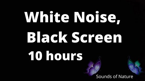 White Noise Black Screen Sleep Study Focus 10 hours - youtube