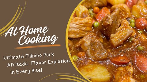 Delicious Filipino Pork Afritada Recipe with Tomato Paste, Chicken Broth, and More!