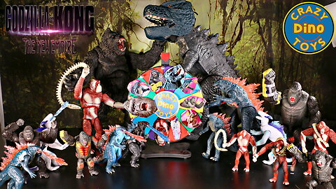 Unboxing 15 New Godzilla X Kong The New Empire Toys Spin Wheel Game #Unboxed Monsterverse Movie