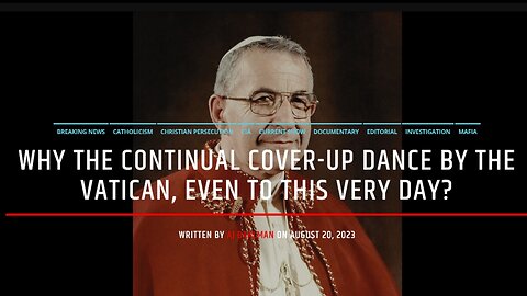 The Continual Cover-Up Of The Murder Of Pope John Paul I