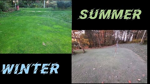 Summer Vs. Winter | Backyard Golf Course