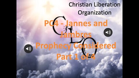 PC4 - Jannes and Jambres Part 1