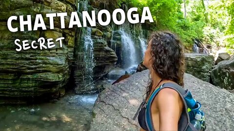 Hiking to Waterfalls on Signal Mountain Near Chattanooga, Tennessee