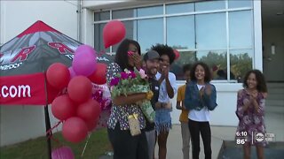 Single mom battling cancer gets surprised with new car