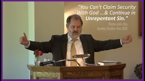 SWS, "Continuing in Unrepentant Sin", (Jeremiah 13:13), 2022-10-02, Longbranch Community Church