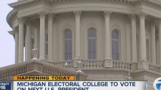 Michigan's 16 electors set to cast electoral college vote