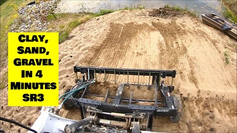 From Clay, to Sand to Gravel in 4 minutes. SR3 skid steer shorts on land management