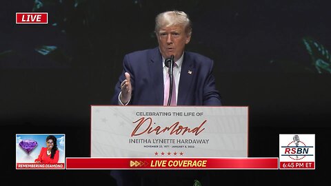 President Donald J. Trump Speech | Lynette "Diamond" Hardaway Celebration of Life 1/21/23