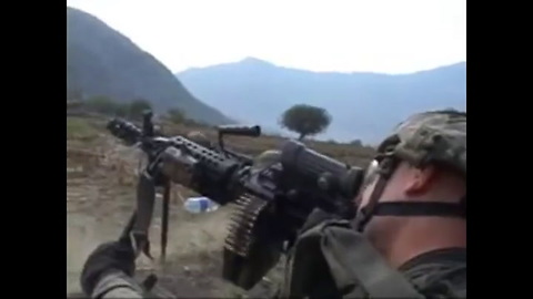 COMBAT FOOTAGE! - Firefight in Waterpur Valley, Afghanistan