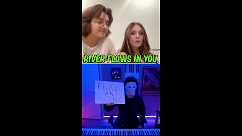 Surprise Girl With beautiful Music in Omegle