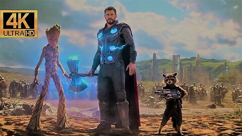 4K HDR-Thor enters Wakanda-Dolby Atmos | Thor Arrives In Wakanda Scene -Avengers Infinity War Movie