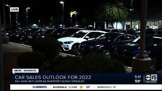 Car sales outlook for 2022