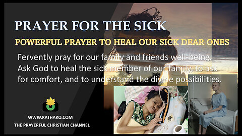 Prayer for a sick woman (Man's voice), sickness healing, get well wish, sickness be gone!