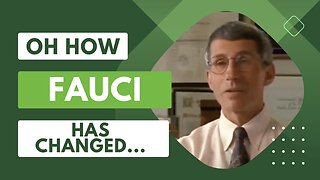 Oh how Fauci has changed…..