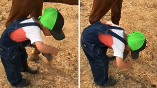 Little Boy Has A Unique Bond With His Horse Best Friend