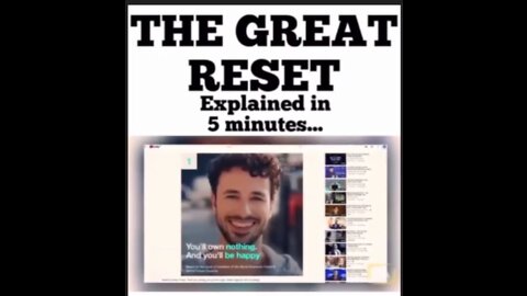 The GREAT RESET explained in 5 minutes
