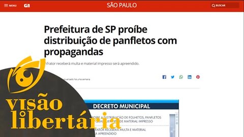 Prefeitura de SP proíbe distribuição de panfletos com propagandas | VL - 12/02/20 | ANCAPSU