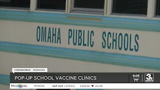 Pop-up school vaccine clinics taking place as coronavirus cases rise