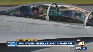 Two Marines severely burned in flash fire on base
