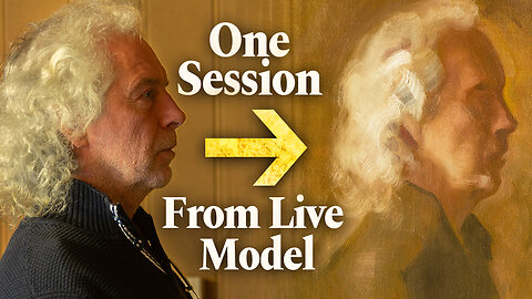 How to Block in the Big Forms | Portrait from Live Model by William Heimdal