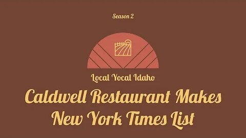 Caldwell Restaurant Makes New York Times List