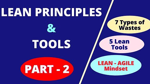 Lean Principles | Top 5 Lean Tools | 7 Types of Wastes | Lean Agile Principles and Mindset