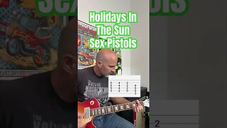 Holidays In The Sun Sex Pistols Guitar Lesson + Tutorial #sexpistols #punk #guitar #guitarlesson