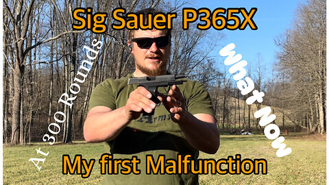 Sig P365x first Malfunction at 300 Rounds with 124gr AAC #America #Patriot #Rumble #Discover #fyp