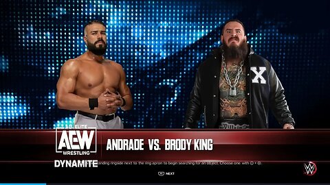 AEW Continental Classic Tournament Blue League Andrade El Idolo vs Brody King