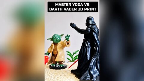 Darth Vader vs Master Yoda 3D Print #shorts #vader #yoda #starwars #jedi #sith