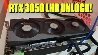 RTX 3050 90% LHR Unlock