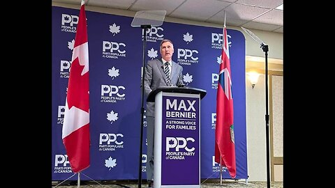 Maxime Bernier of The PPC Announcing His Run In Portage Lisgar!