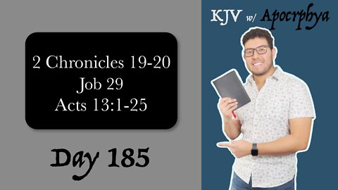 Day 185 - Bible in One Year KJV [2022]