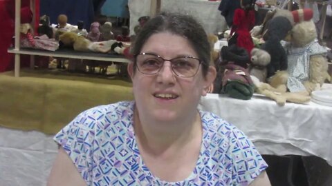 Barbara Gardner the Doll Doctor at the Sturbridge Doll and Teddy Bear Show and Sale