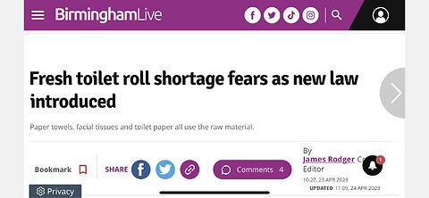 Toilet paper shortage soon? Crickets for 18 month old’s lunch? Another US bank “wobbles”