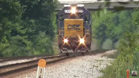 CSX L320 Local Freight Train from Creston, Ohio July 4, 2023