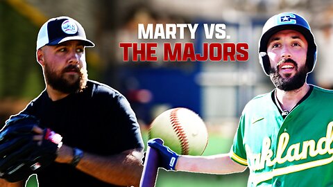 Barstool Blogger Tries Hitting Against MLB Pitcher | Marty Vs. The Majors Episode 1