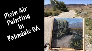 Plein Air Painting, Trying Out the Travel Painter Pochade box