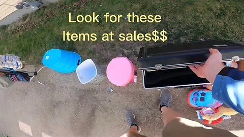Buy these items to make money at garage sales.